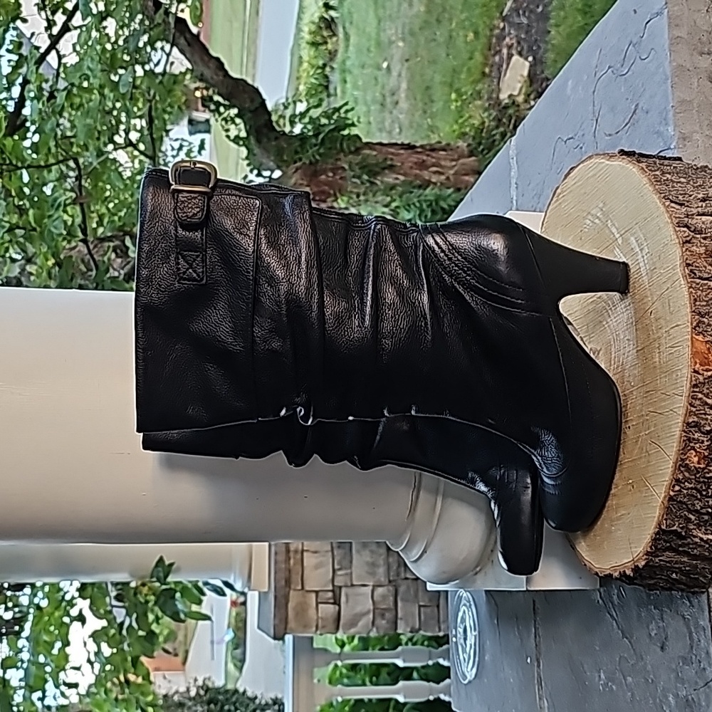 Steve Madden Buckle Slouchy Boots - Size 7.5